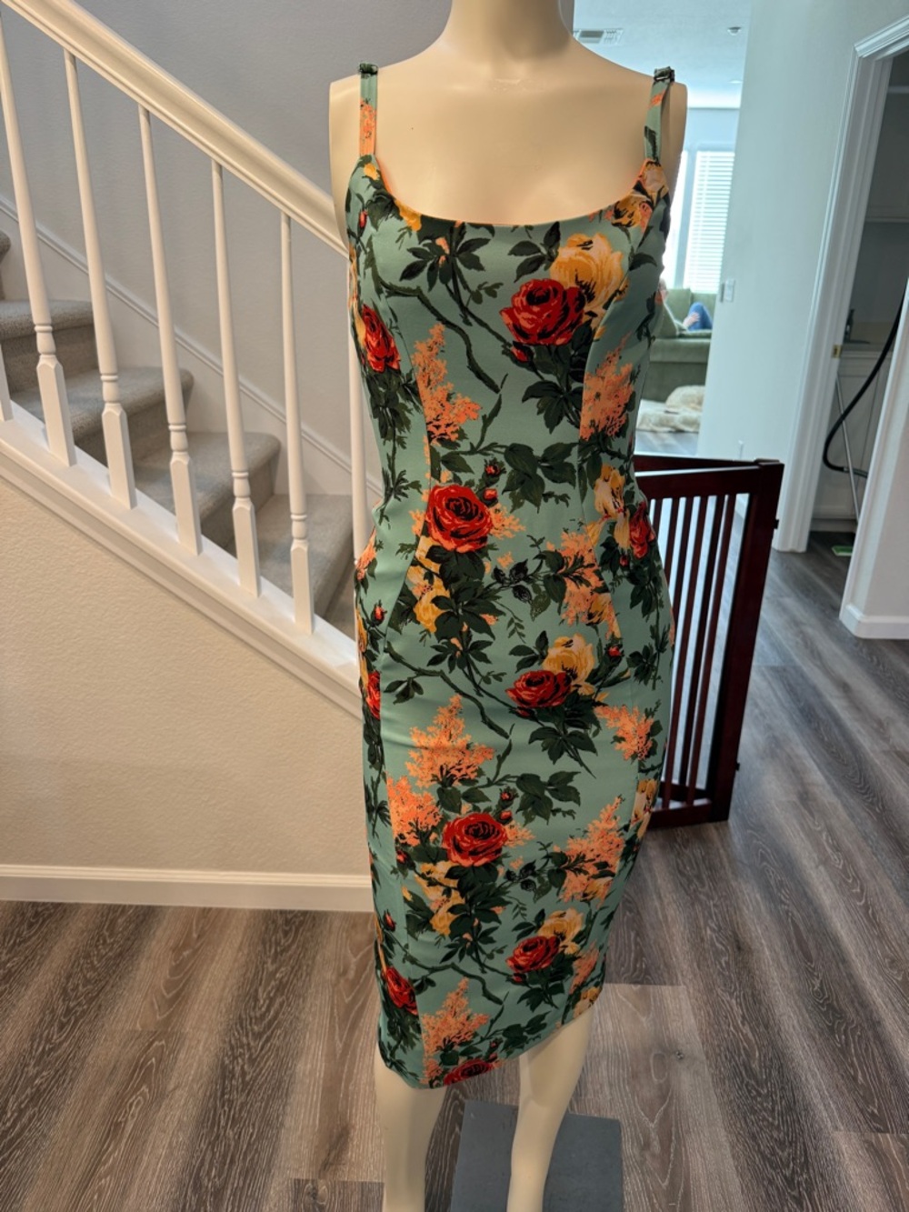 Pinup Couture Pinup Girl Clothing Mint Floral Dress